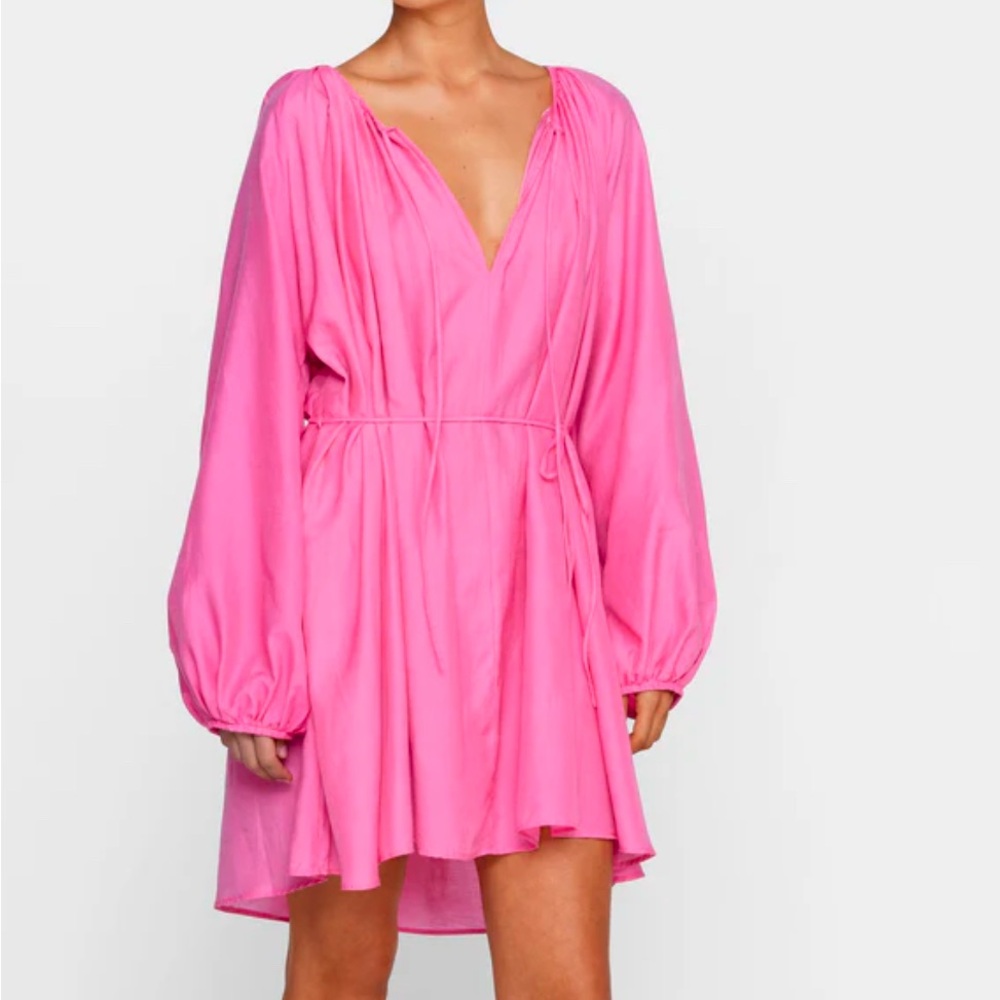 2025 Mikoh Rosita Cotton & Silk Dress in Guava Seed 🩷